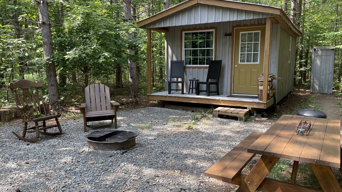 Prattsburgh Cabin | BLUE MOON - ROMANTIC - OFF GRID - WINE TRAIL CABIN - Pet Friendly! 4 Seasons