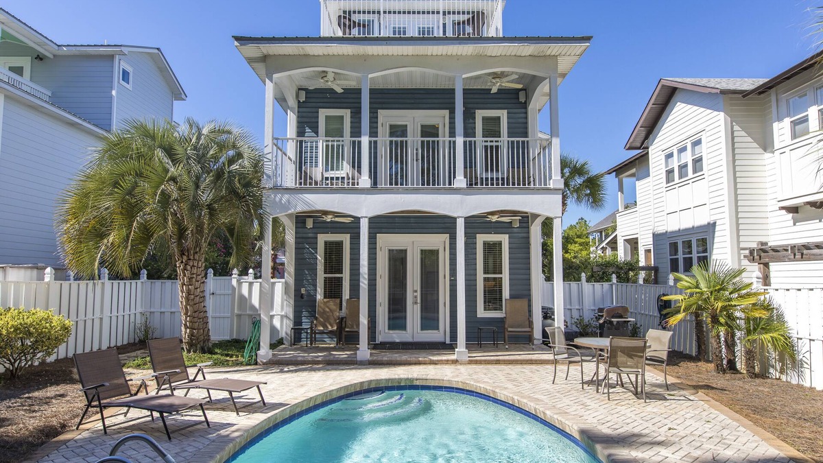 Village of Sugar Beach House | Blue Paradise: Heated Pool, Seagrove Beach, Sleeps 12