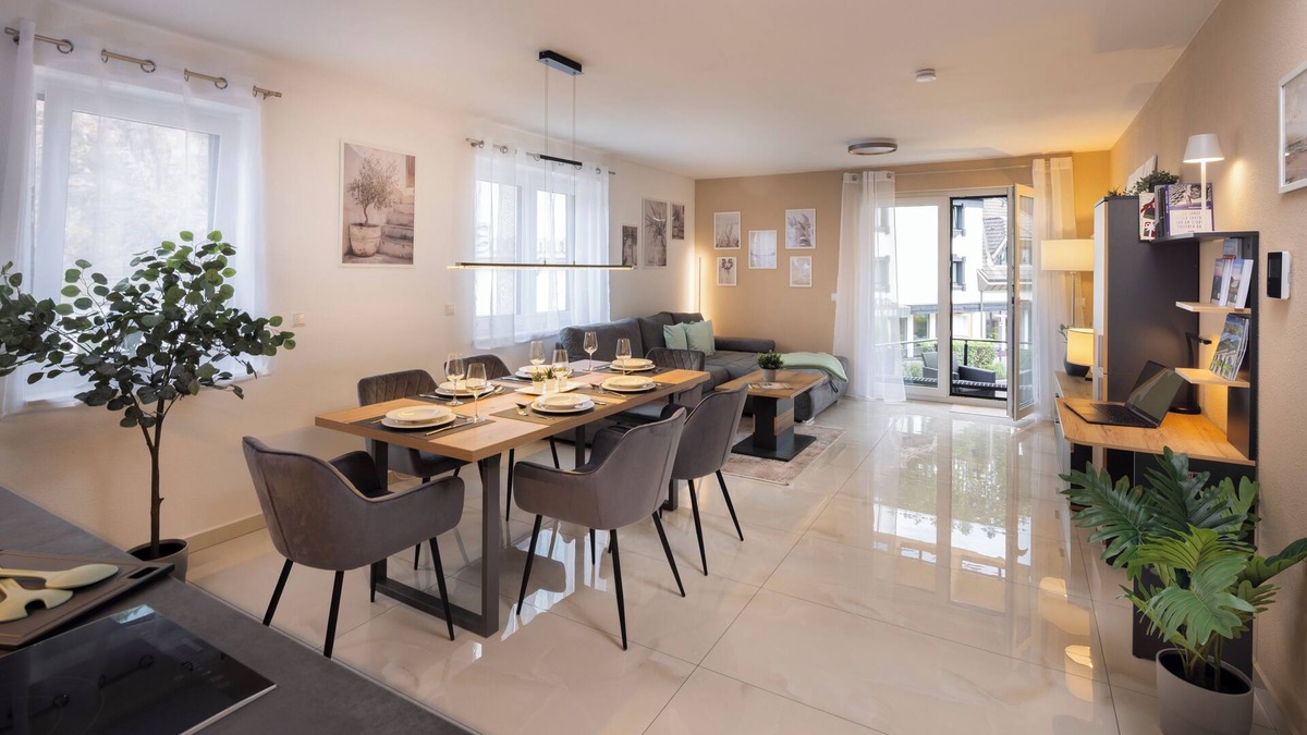 Schonegrund Apartment | Blue Sky Flat apartment for up to 6 people, 73m², south-facing balcony, Black Forest PLUS, 2nd floor