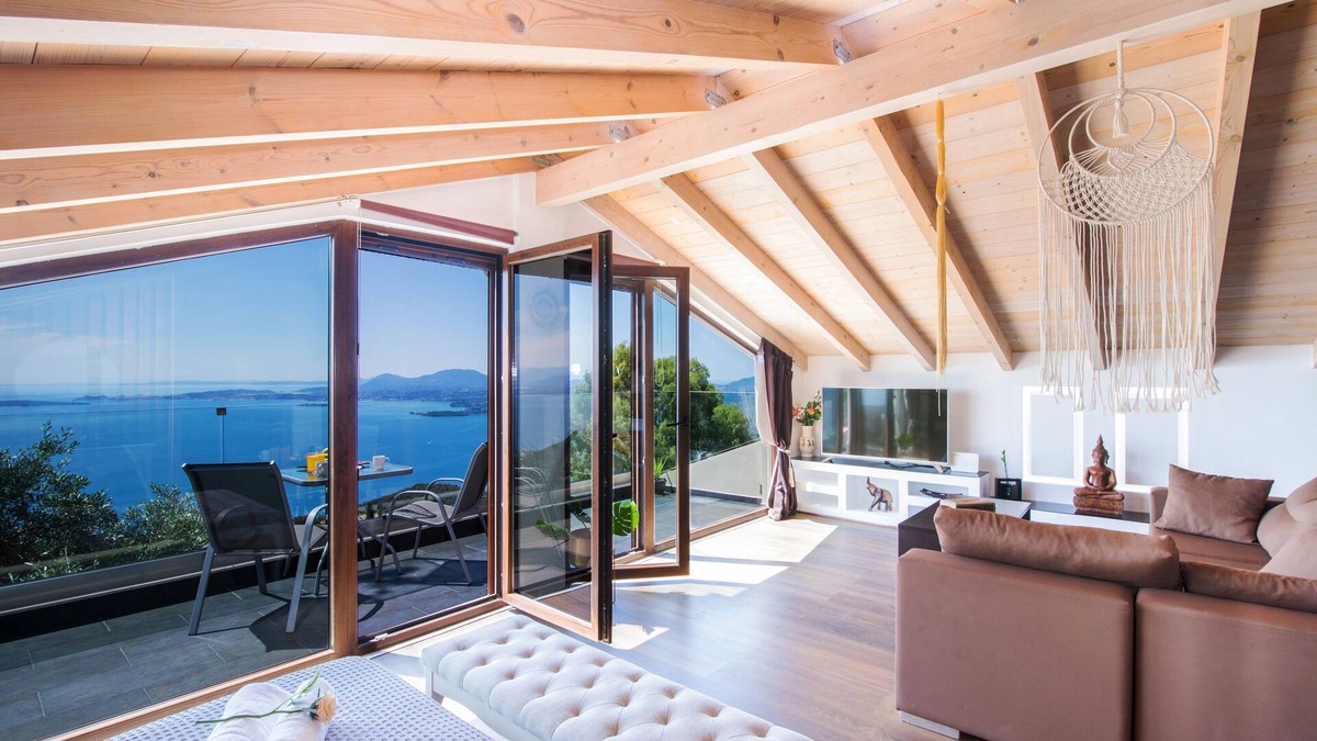Spartylas Apartment | Blue sky loft by Corfuescapes