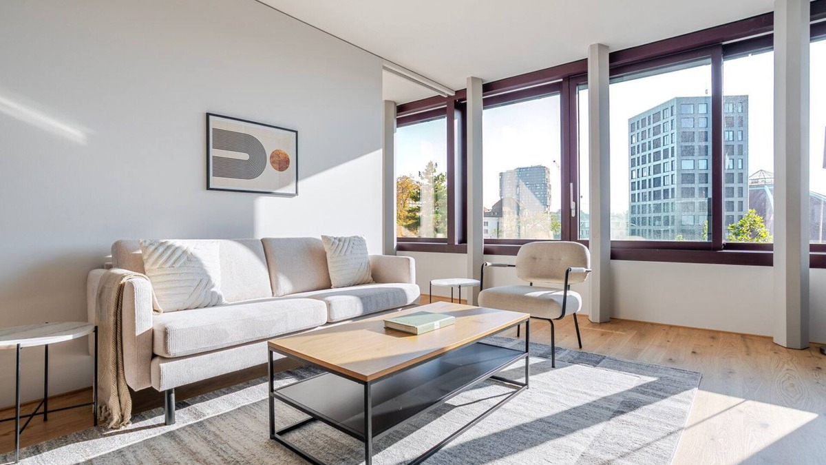 Vorstadte Apartment | Blueground | Basel-Vorstaedte, view, nr Rhine