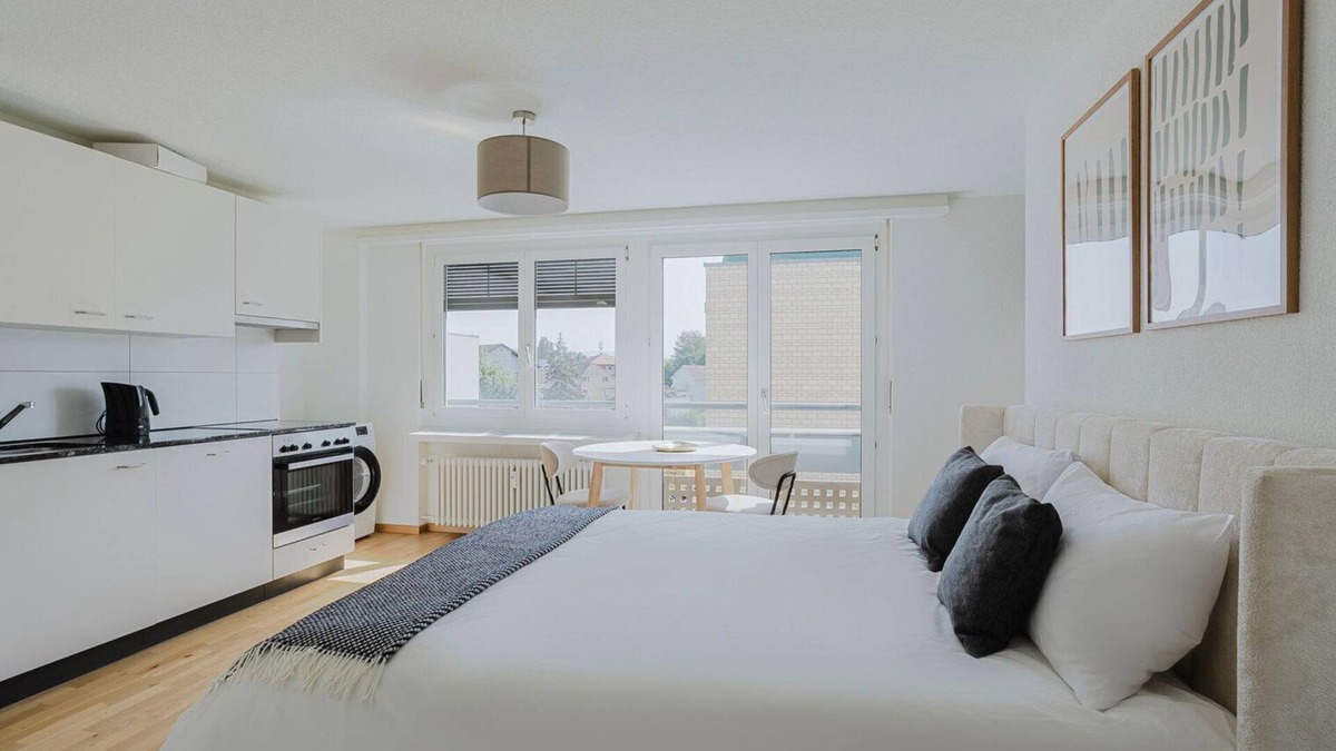 Birsfelden Apartment | Blueground | Birsfelden, elev, furnished + kitchen