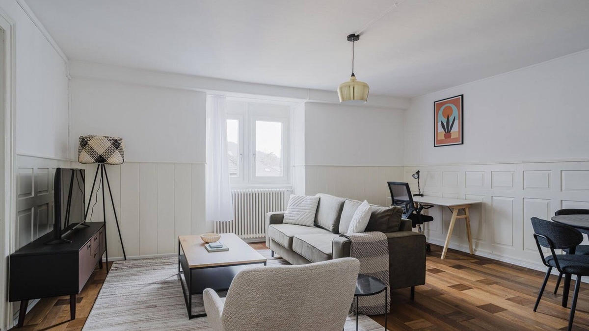 Enge Apartment | Blueground | Enge, w/d, nr market & Old Town