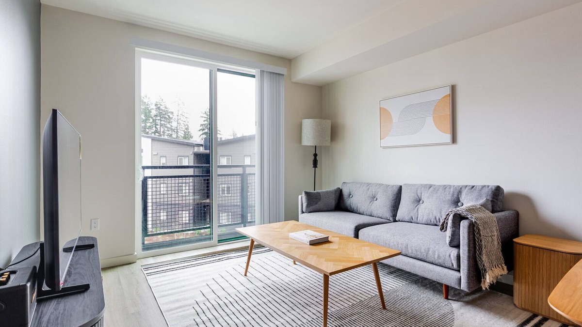 Federal Way Apartment | Blueground | Federal Way, AC, gym & bbq, nr parks
