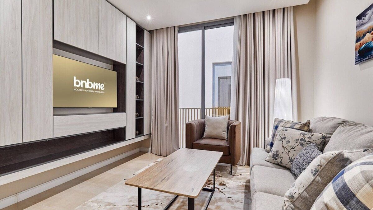 Riyadh Condo | bnbme | Luxury 2BR Apt with Furnished Outdoor Space