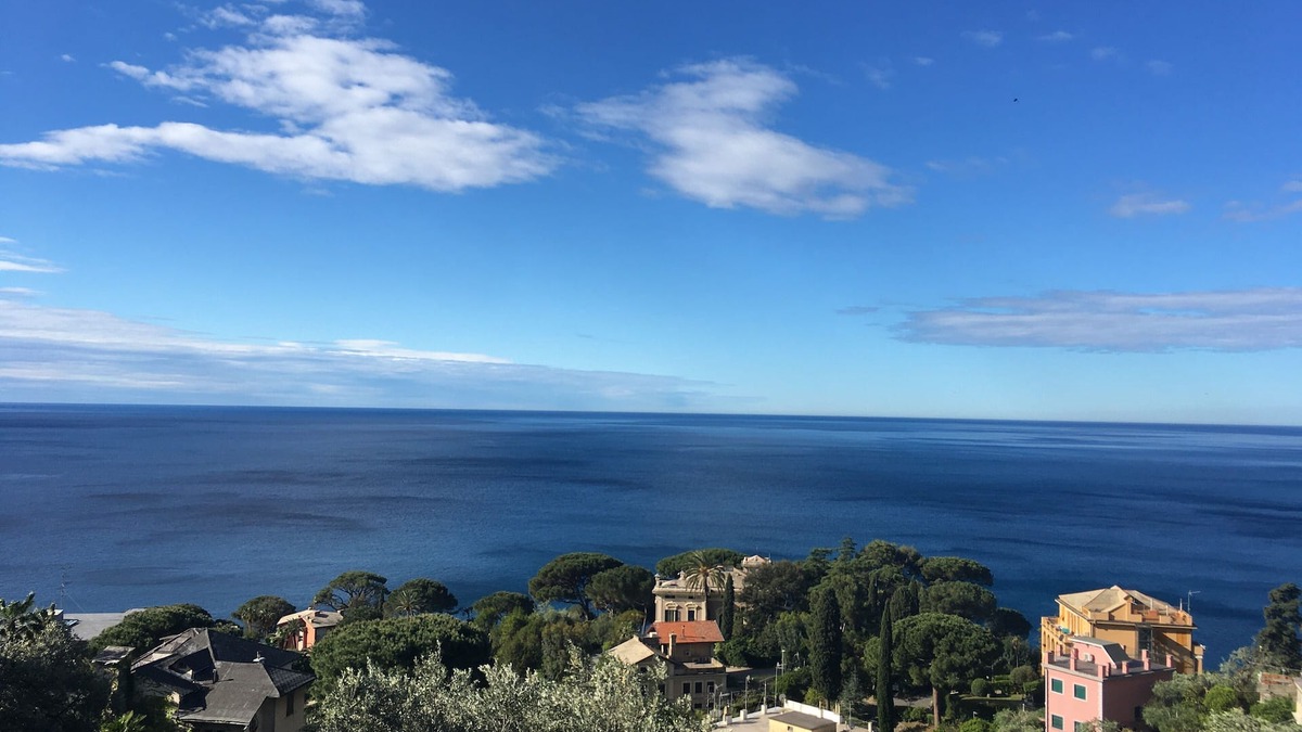 Bogliasco Apartment | Bogliasco: Apartment with magnificent sea view, surrounded by greenery