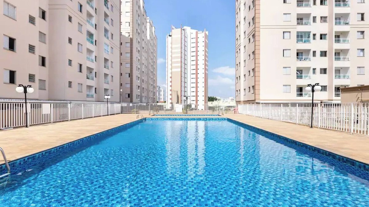 Taubate Apartment | AP Encantador 3Q Suite Wi-Fi Shopping Garag Cobert