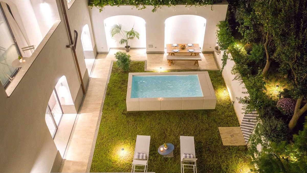 Sant'Agnello Apartment | Brand new 3BR 3BT lavish serviced central apartment with private pool and garden