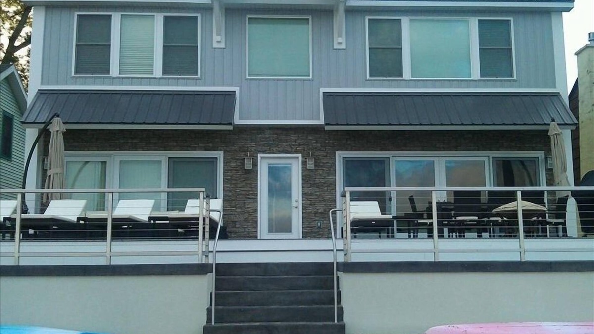 Sylvan Beach House | Brand New 5 Bedroom Lux Sylvan Beach House W Private Beach & Free WIFI