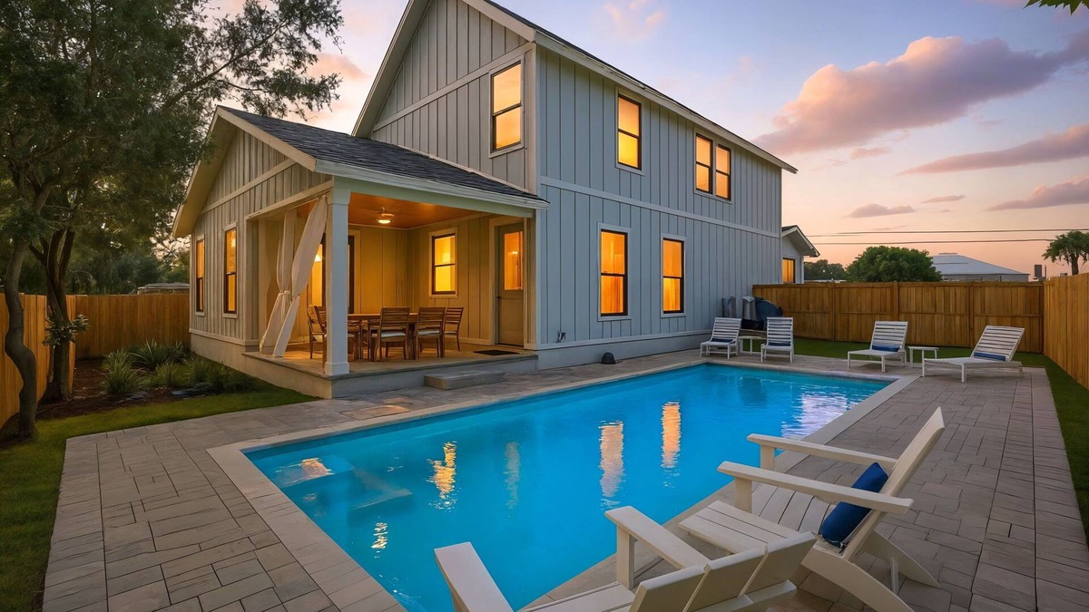 Gulf Lagoon Beach House | BRAND NEW 5br House ~ 2min walk to beach~ PrivatePool~GameRoom