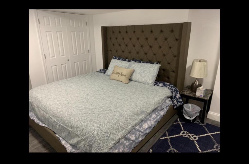 Charles Village House | Brand new bedroom with Tv next JHU