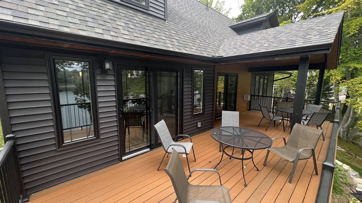 Lake House | BRAND NEW BUILD! Family-sized lakefront home! 15 minutes West of Clare MI.