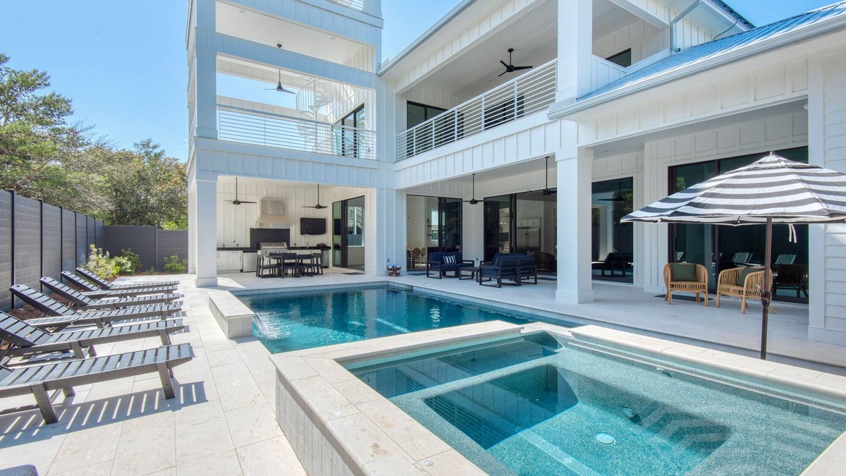 Gulf Trace House | Brand New Home w/Gulf Views & Private Pool 6bd/8bth