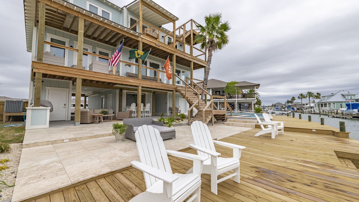 Key Allegro House | Brand New Key Allegro Rockport Home! Private Pool, Sleeps 12, Large Canal Dock!