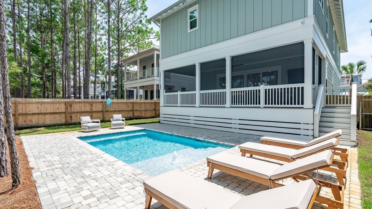 Village of Sugar Beach House | Brand NEW! LSV, Pool, 4 Bikes, Pet Friendly, Steps to the Beach!