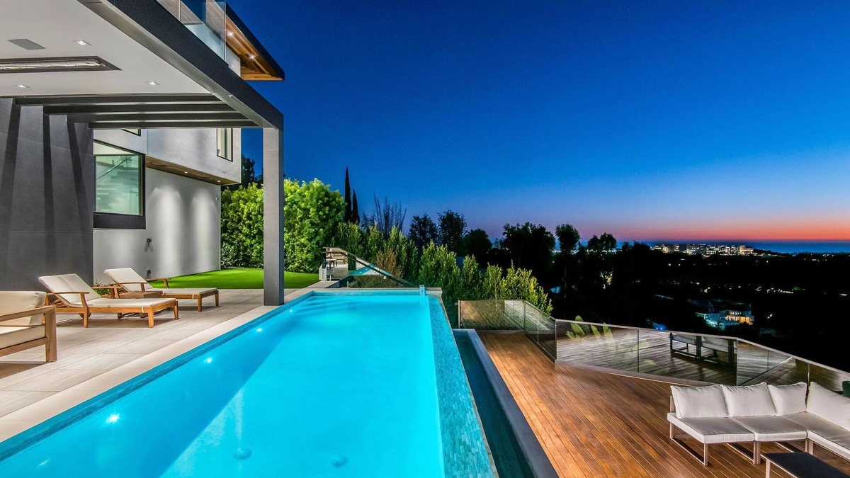 Bel Air House | Brand new modern masterpiece in Bel Air with exceptional ocean and city views!