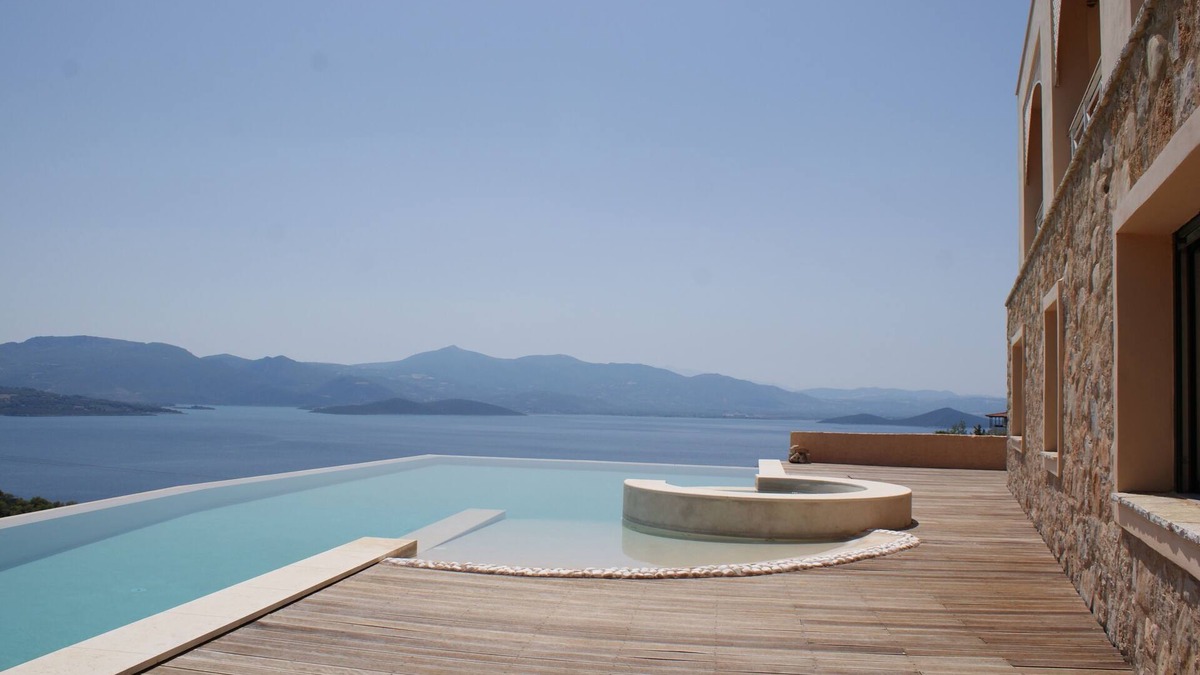Theologos Villa | Breathtaking mediterranean view, large private infinite Pool & Jacuzzi !