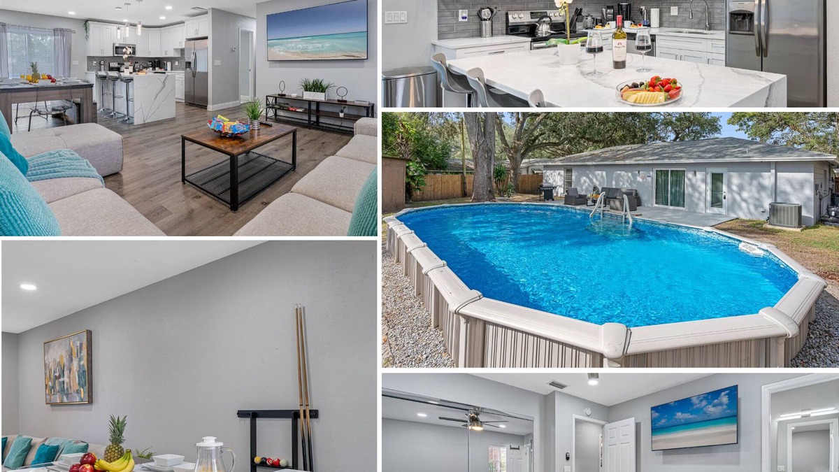 Terrace Park House | Breathtaking & Renovated Tampa Heated Pool House