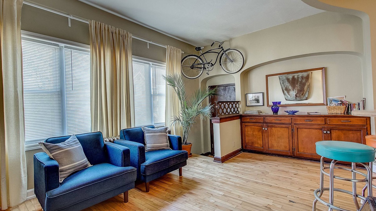 Brewers Hill Apartment | Brew City skyline flat.