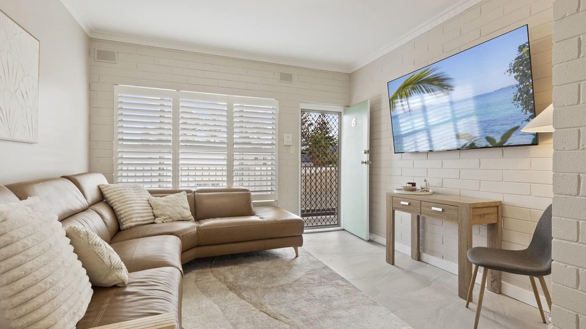 Largs Bay Apartment | Bright 2-Bed Apartment Steps from Largs Bay Beach