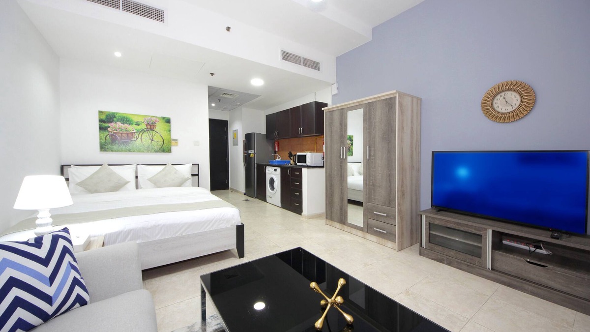 Jumeirah Village Apartment | BRIGHT AND LOVELY FULLY FURNISHED STUDIO IN JVC