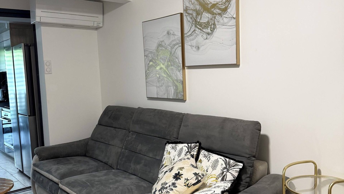 Le Lamentin Condo | Bright and pleasant T1 fully equipped