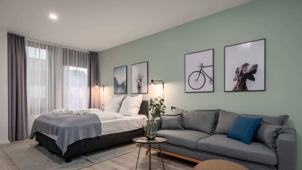 Lippstadt Apartment | ☆BRIGHT: City Center for 4 | Kitchen | RoofTerrace