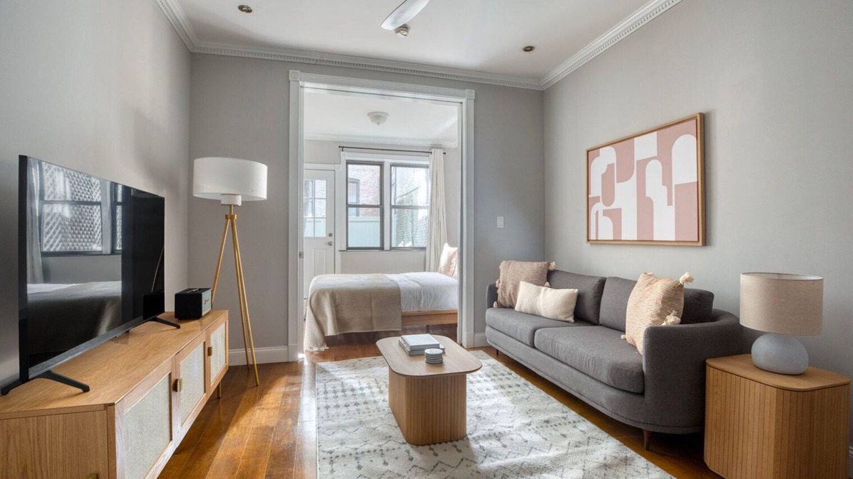 Rose Hill Apartment | Bright Kips Bay 1BR w/Backyard, nr Park & Train, by Blueground