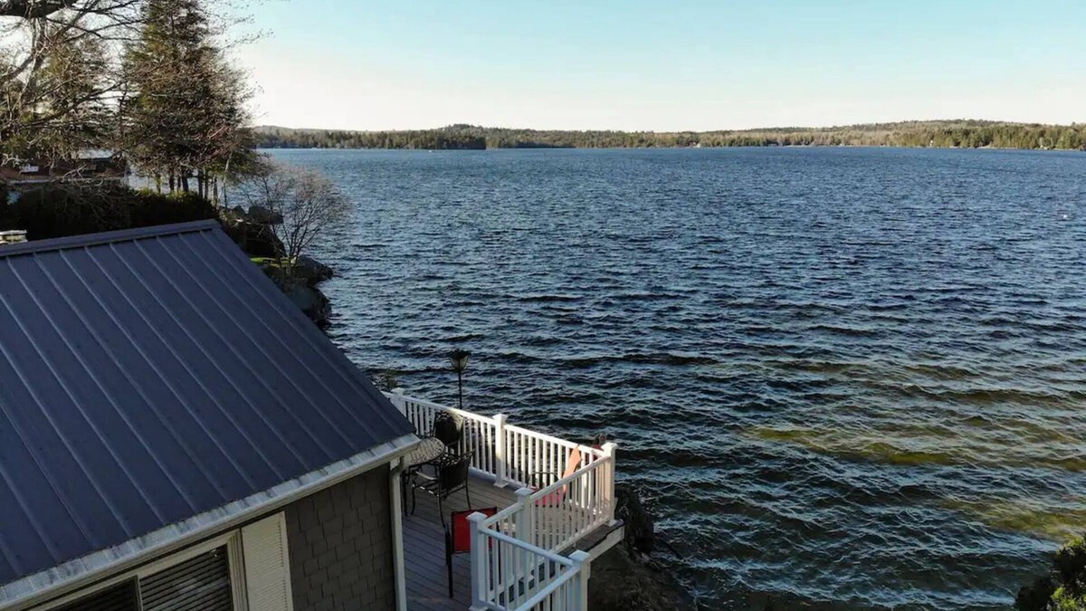 Otis House | Bright lakefront home, near Acadia, family-friendly, w/guest house! ☼