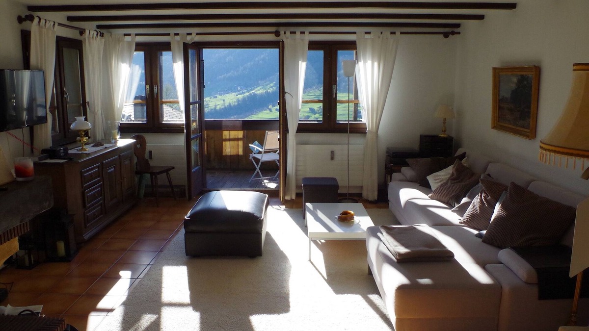Ernen Apartment | Bright quiet apartment with great views of the mountains for hiking and skiing