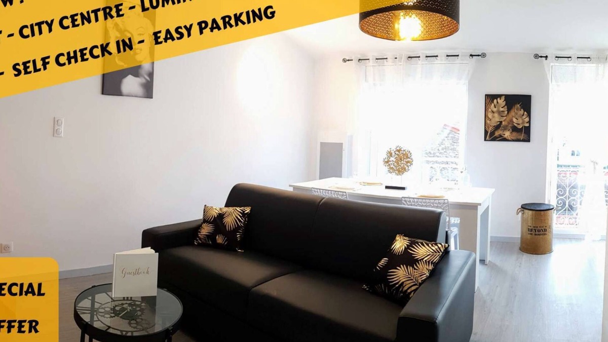 Le Puy-en-Velay Apartment | ★ Bright ★ Quiet ★ City centre ★ Easy Parking ★ WIFI ★