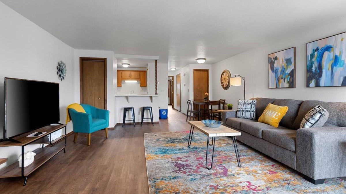 Green Bay Apartment | Bright + Spacious Apt 12 with King Bed and Workspace
