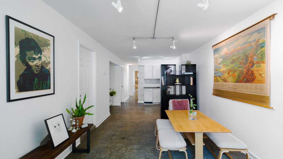 East Williamsburg House | Bright & Spacious Garden Apartment with workspace in Vibrant Bushwick + Parking!