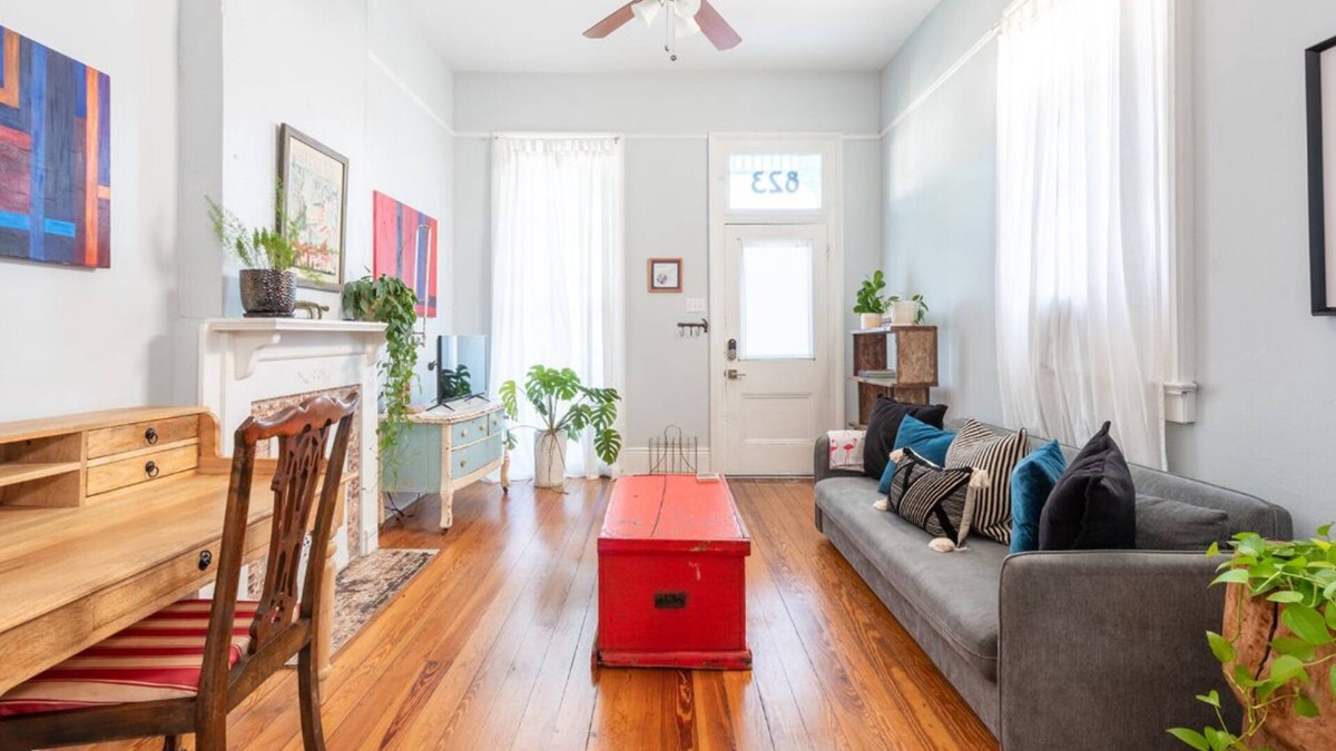 Bayou St. John House | Bright & Sunny: Bayou St John Victorian Eastlake Shotgun