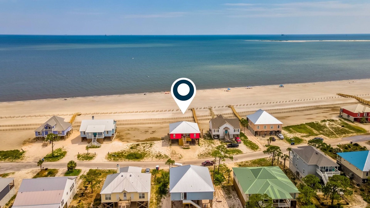 Audubon Place House | Brilliant Gulf-front home with balcony, central AC, washer/dryer, & dog-friendly