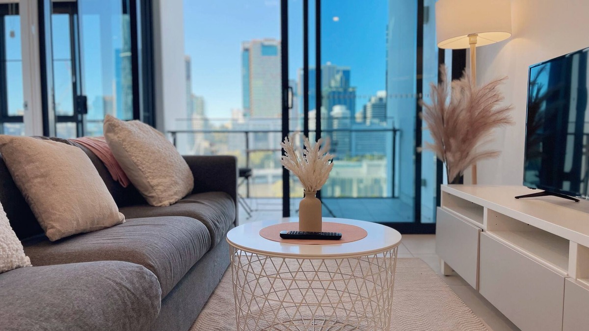 South Brisbane Apartment | Brisbane Skyline View 2Beds River view Apt
