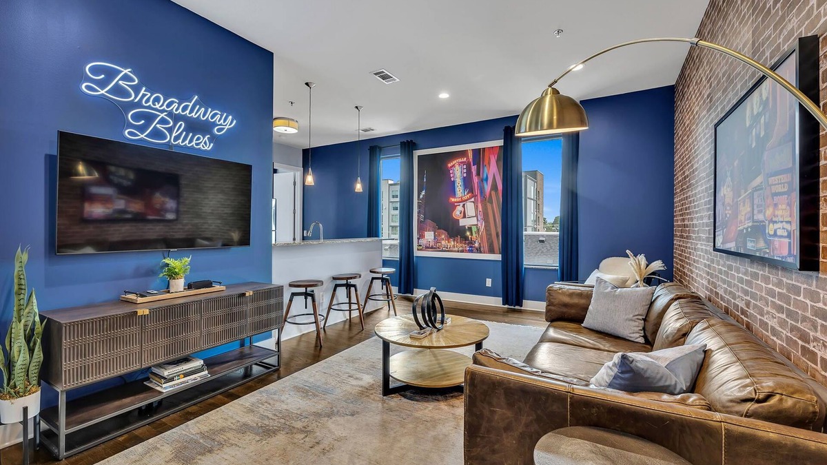 West End Condo | Broadway Blues at 30th Lofts Near Vandy/West End/Downtown Nashville