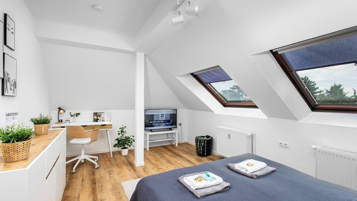 Ottersleben Apartment | BROCKHEUS Apartments: STYLE Apart. | Airconditioning | WiFi | Kitchen | SmartTV