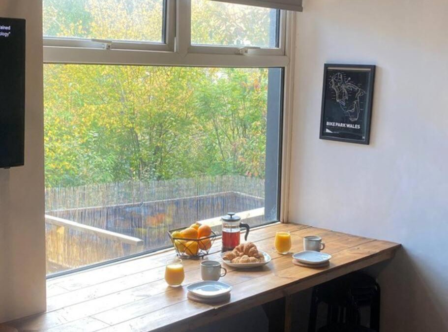 Abercwmboi House | Brooklands House, Visit Wales, secure bike storage, Bike Park Wales
