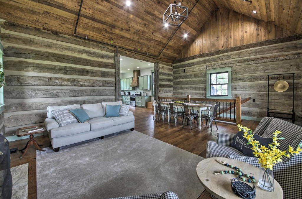 Cottleville House | Bross Brothers Cabin with Wraparound Porch!