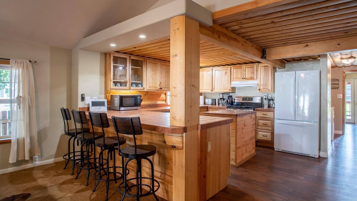 Stevensville House | Bungalow near downtown Stevensville offers both rustic charm and small town vibes.
