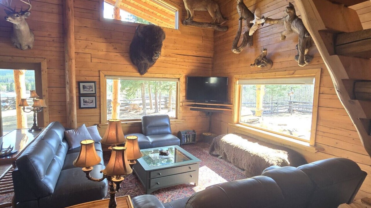 Buckinghorse River Cabin | Bunk Room at the Main Lodge with 4 bunks.
