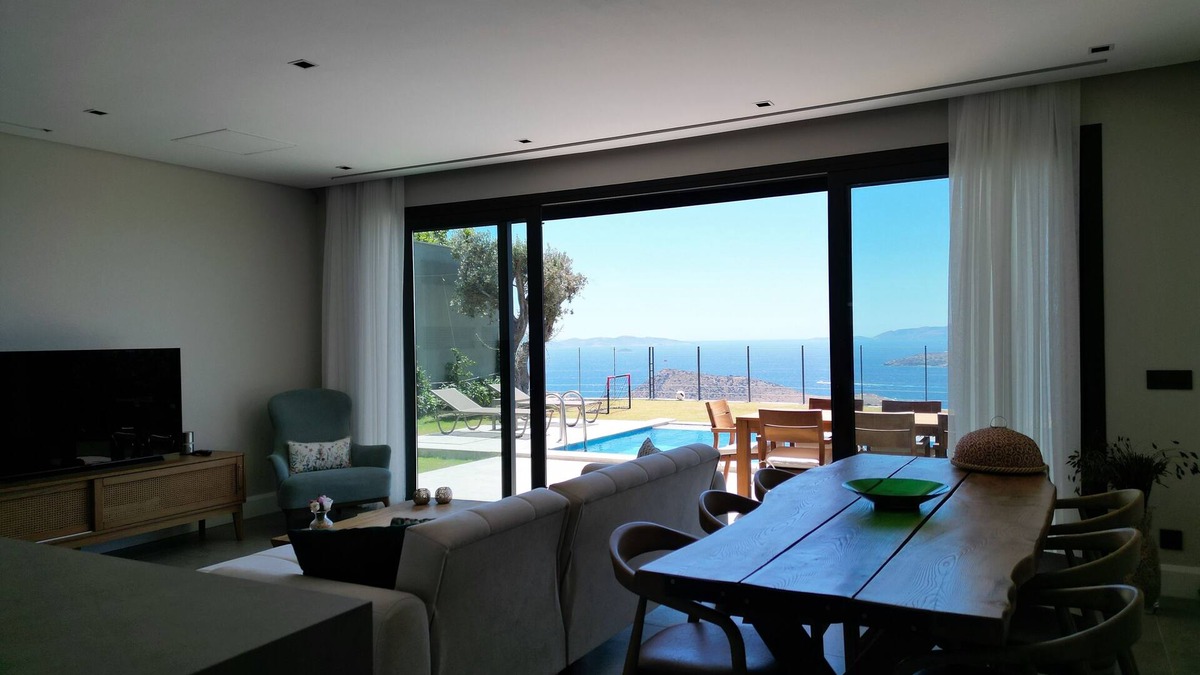 Koyunbaba Villa | BV-3581 Gümüşlük Koyunbaba 4+1 Villa with Private Pool and Panoramic Sea View