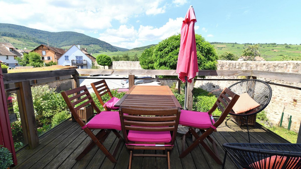 Kientzheim Apartment | Côté Vignes *, Appartement 4 personnes à Kaysersberg Vignoble - 2 chambres, terrasse, parking