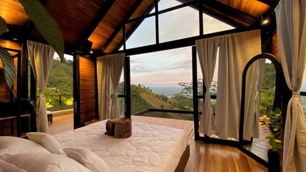 Pereira Cabin | Cabaña Entre Montañas a15 min de Pereira Vista+jacuzzi+desayuno