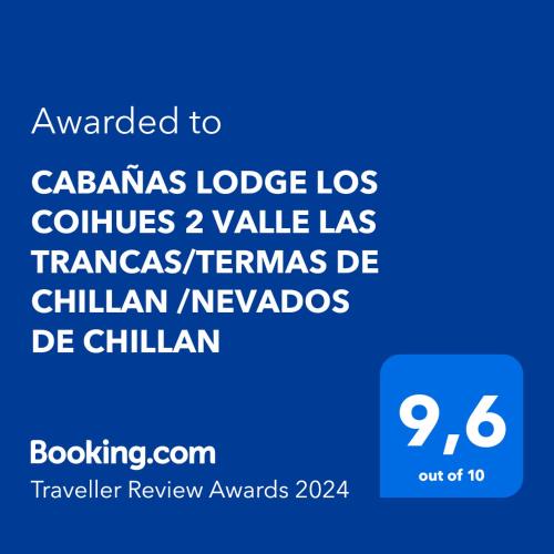 Pinto Ski Chalet | CABAÑAS LODGE LOS COIHUES 2 VALLE LAS TRANCAS/TERMAS DE CHILLAN/NEVADOS DE CHILLAN
