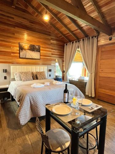 Bom Jardim da Serra Ski Chalet | Cabana Alpen Ville com Banheira - Rural