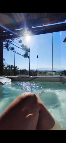 Quatro Barras Ski Chalet | Cabana do Aviador vista Montanhas
