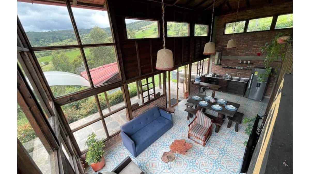 Santa Rosa de Viterbo Cabin | Cabin in Boyacá with jacuzzi and sauna, near paragliding