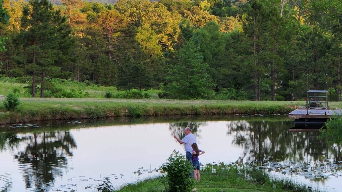 Oden Cabin | Cabin in Ouachita mountains with hot tub and great views!